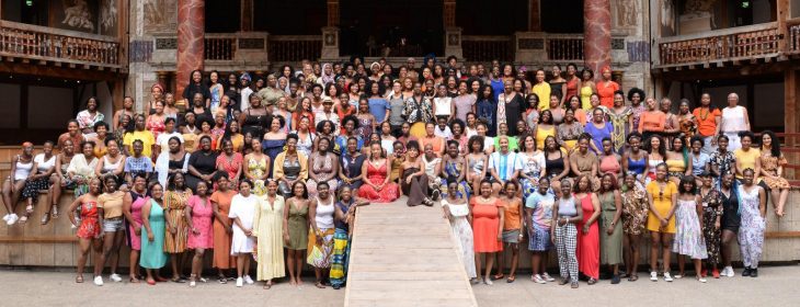 Photosoot of over 250 black womxn in theatre